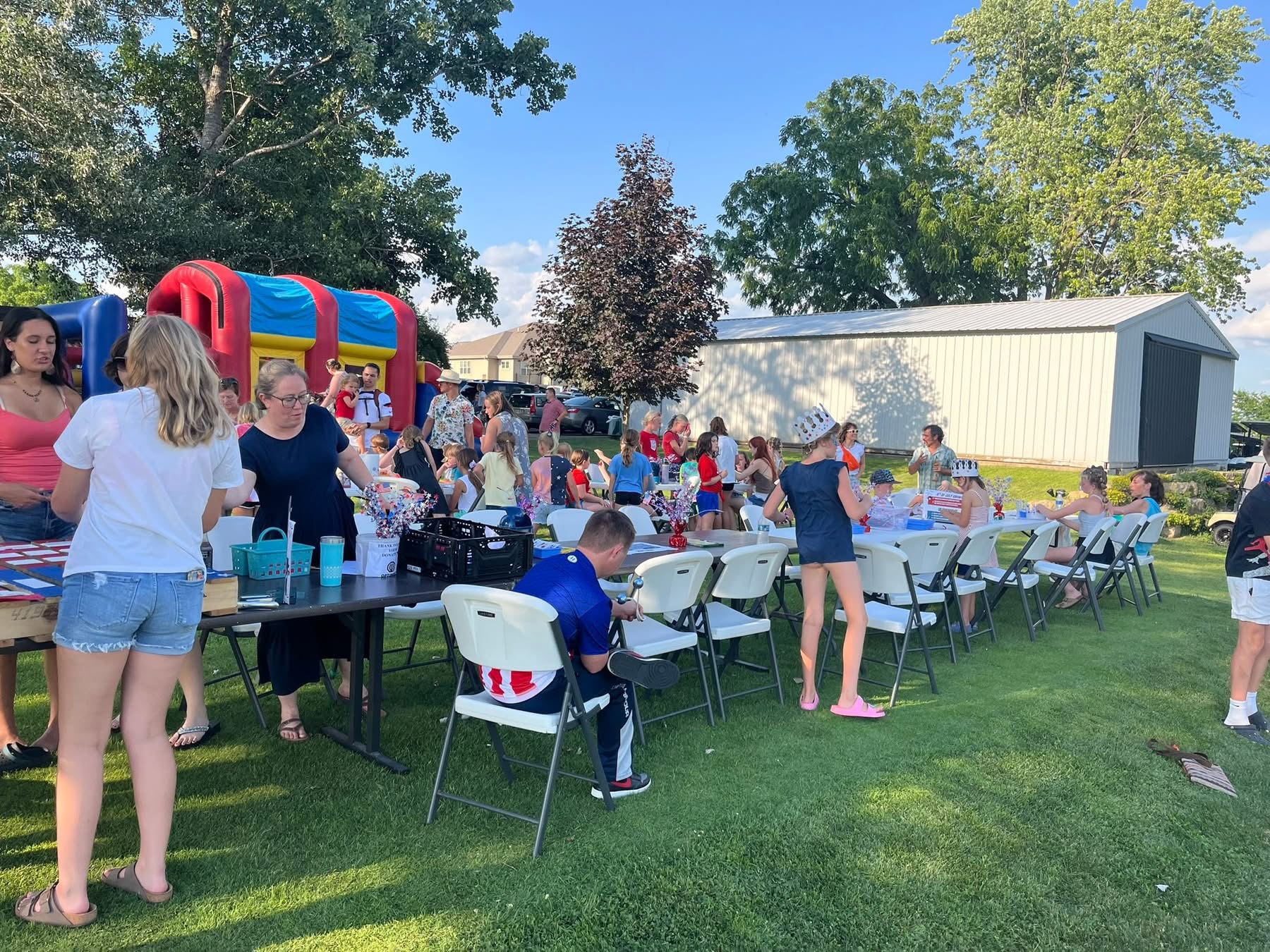 The bouncy house at last year's Kid's Zone